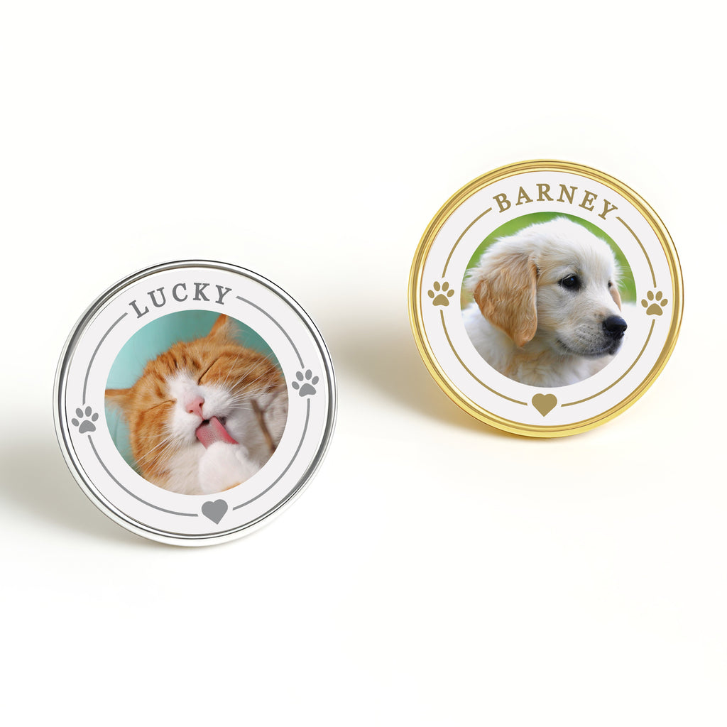 Personalised Pet Photo Lapel Pin Badge
