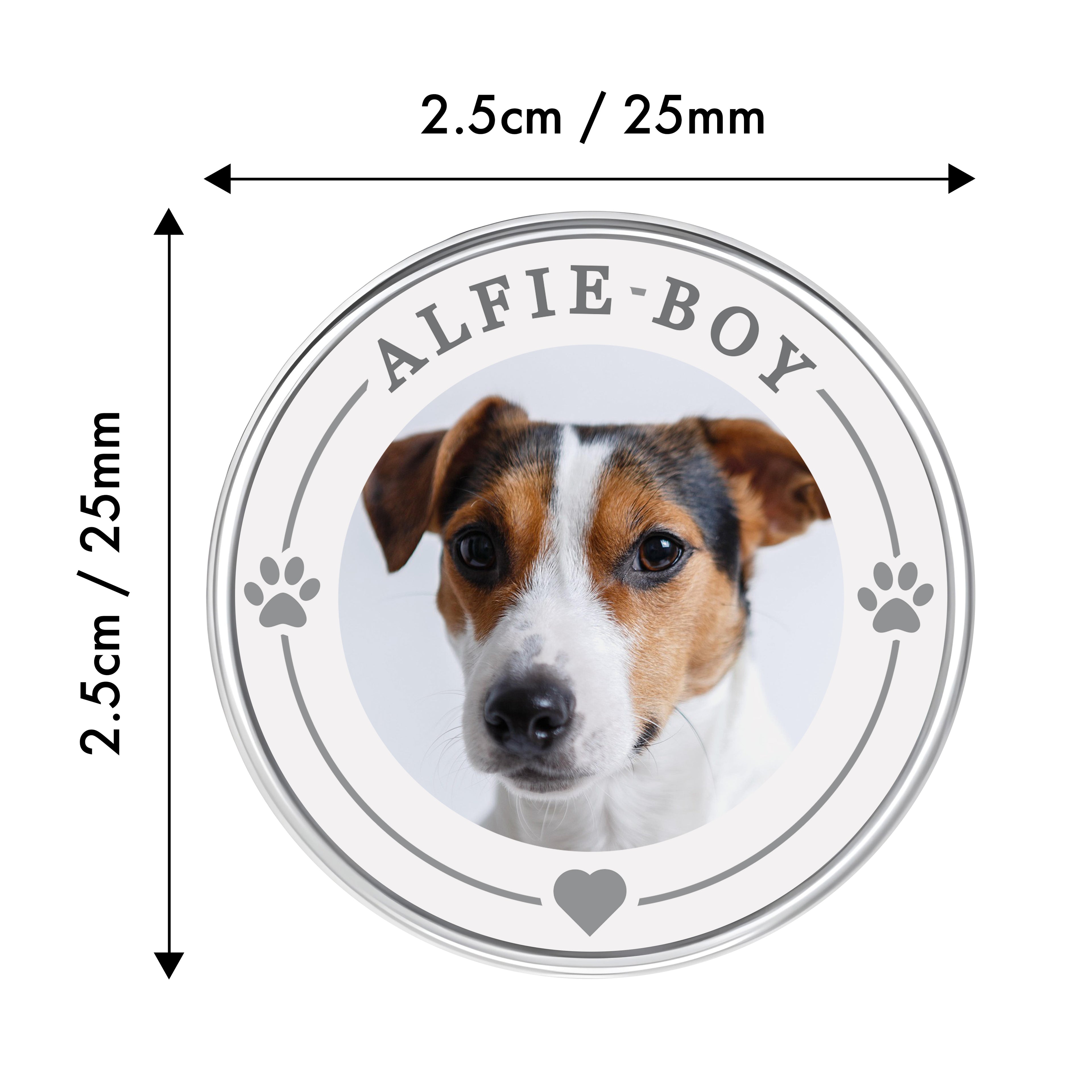 Personalised Pet Photo Lapel Pin Badge