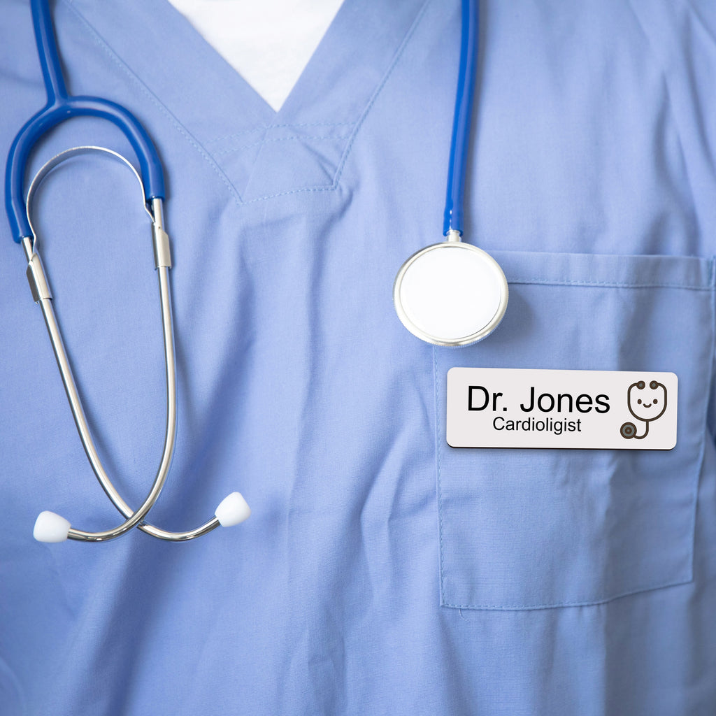 Personalised Nurse & Doctors Name Badge 2.5 x 7.5cm