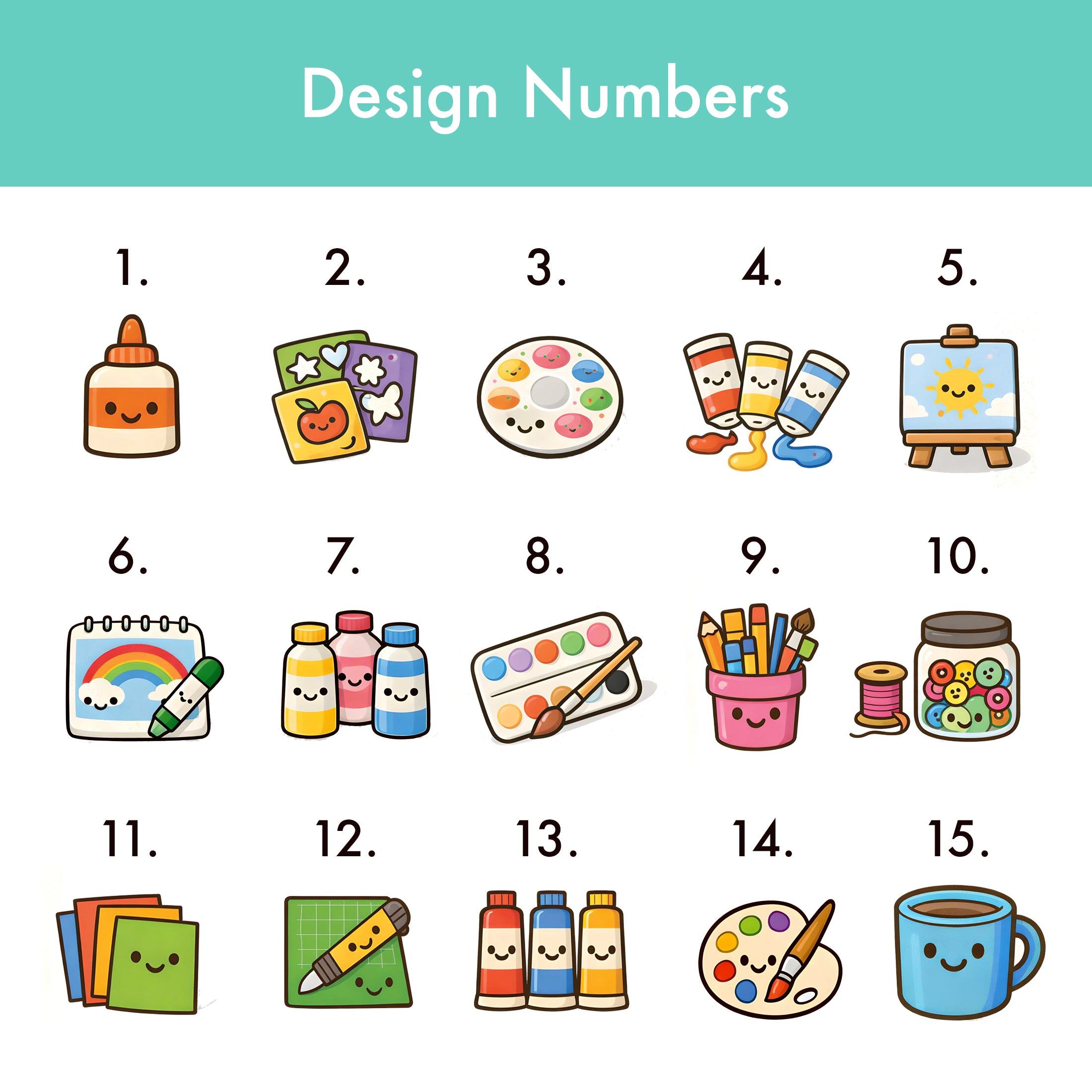 Personalised Art Themed Name Badge 2.5 x 7.5cm