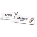 Personalised Barber & Hairdresser Name Badge 2.5 x 7.5cm