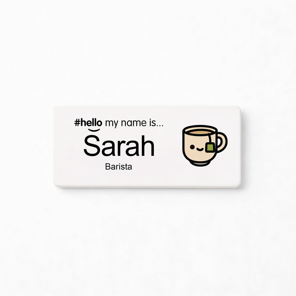 Personalised Barista Hello My Name Is Badge