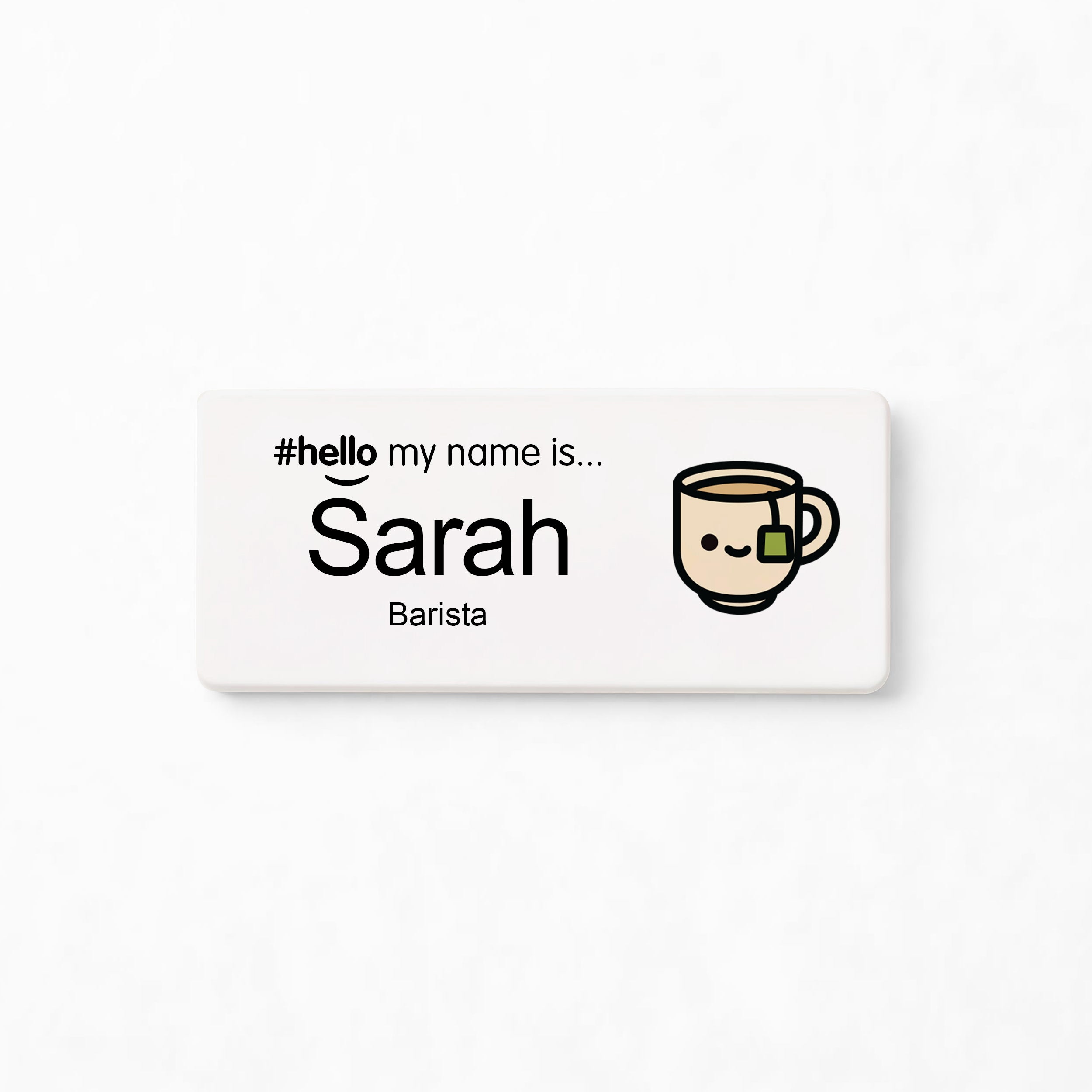 Personalised Barista Hello My Name Is Badge