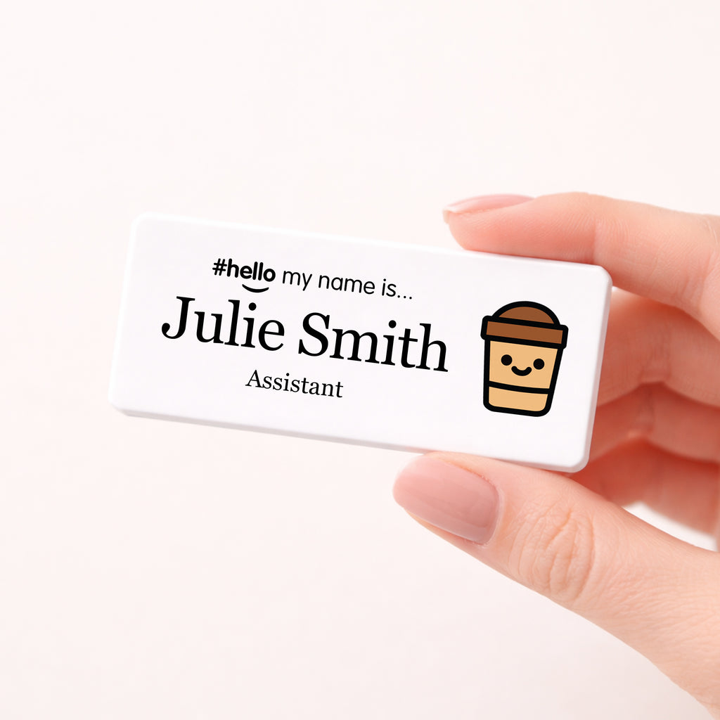 Personalised Barista Hello My Name Is Badge
