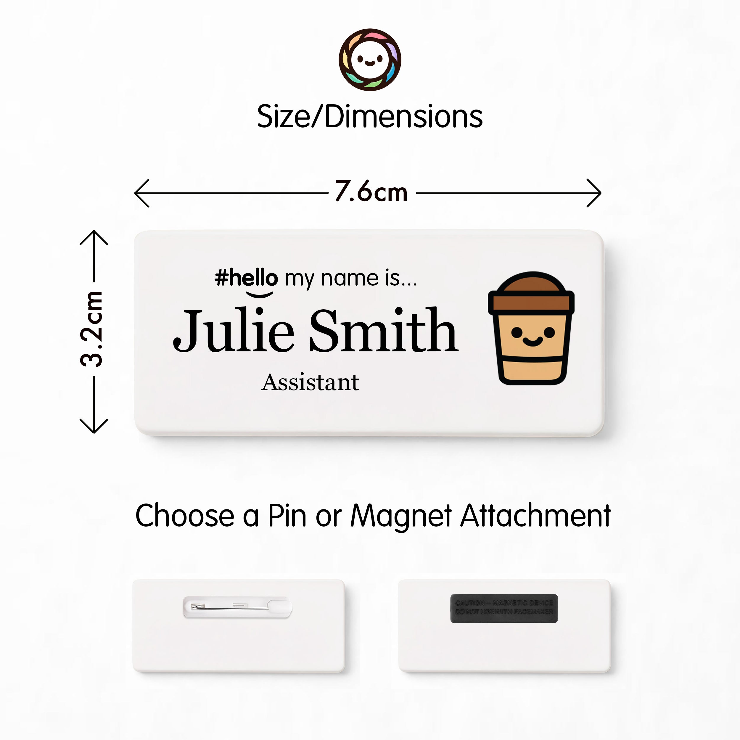 Personalised Barista Hello My Name Is Badge