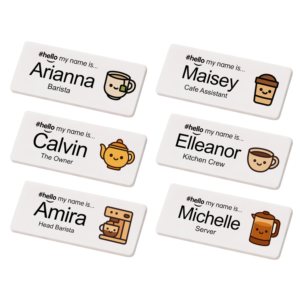 Personalised Barista Hello My Name Is Badge