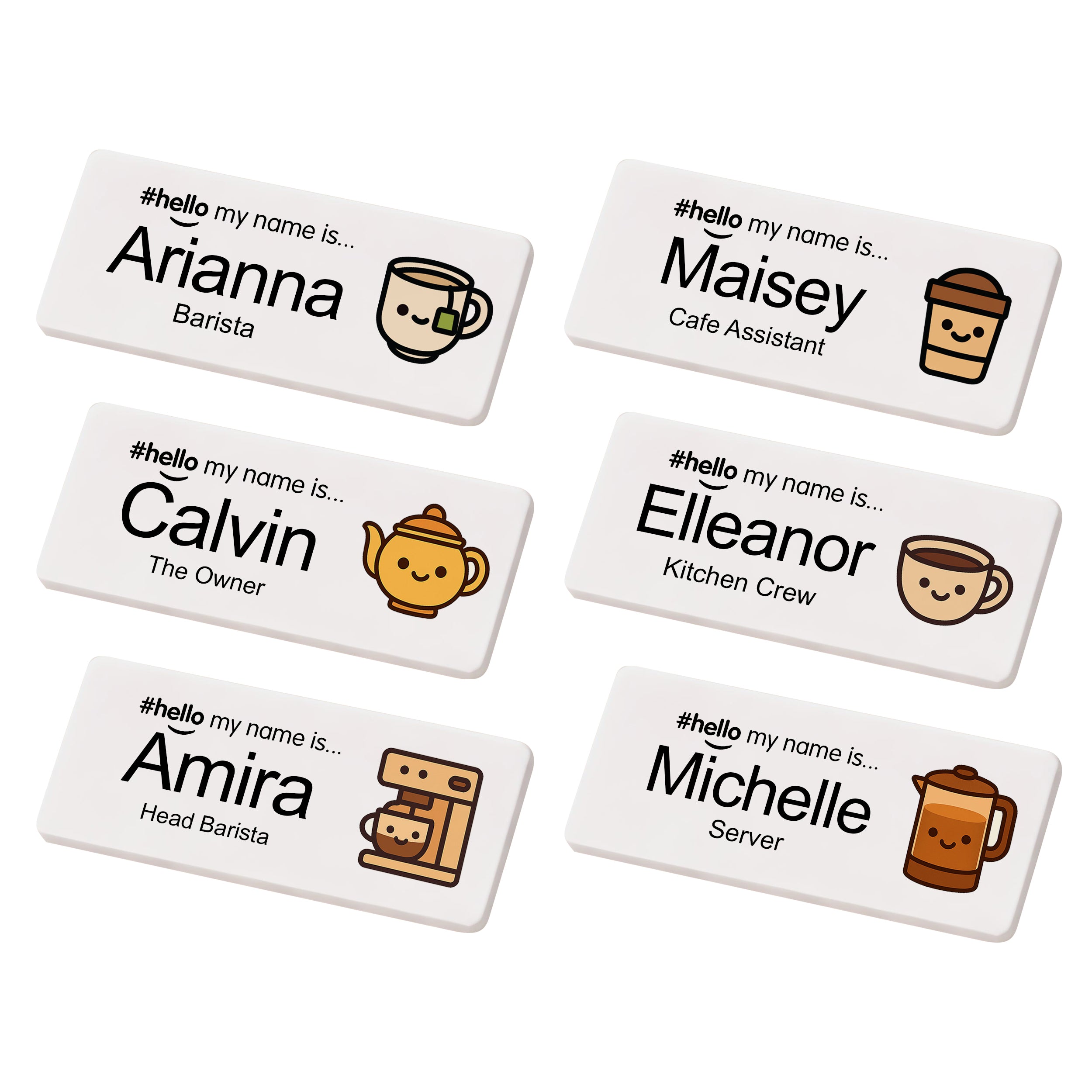 Personalised Barista Hello My Name Is Badge