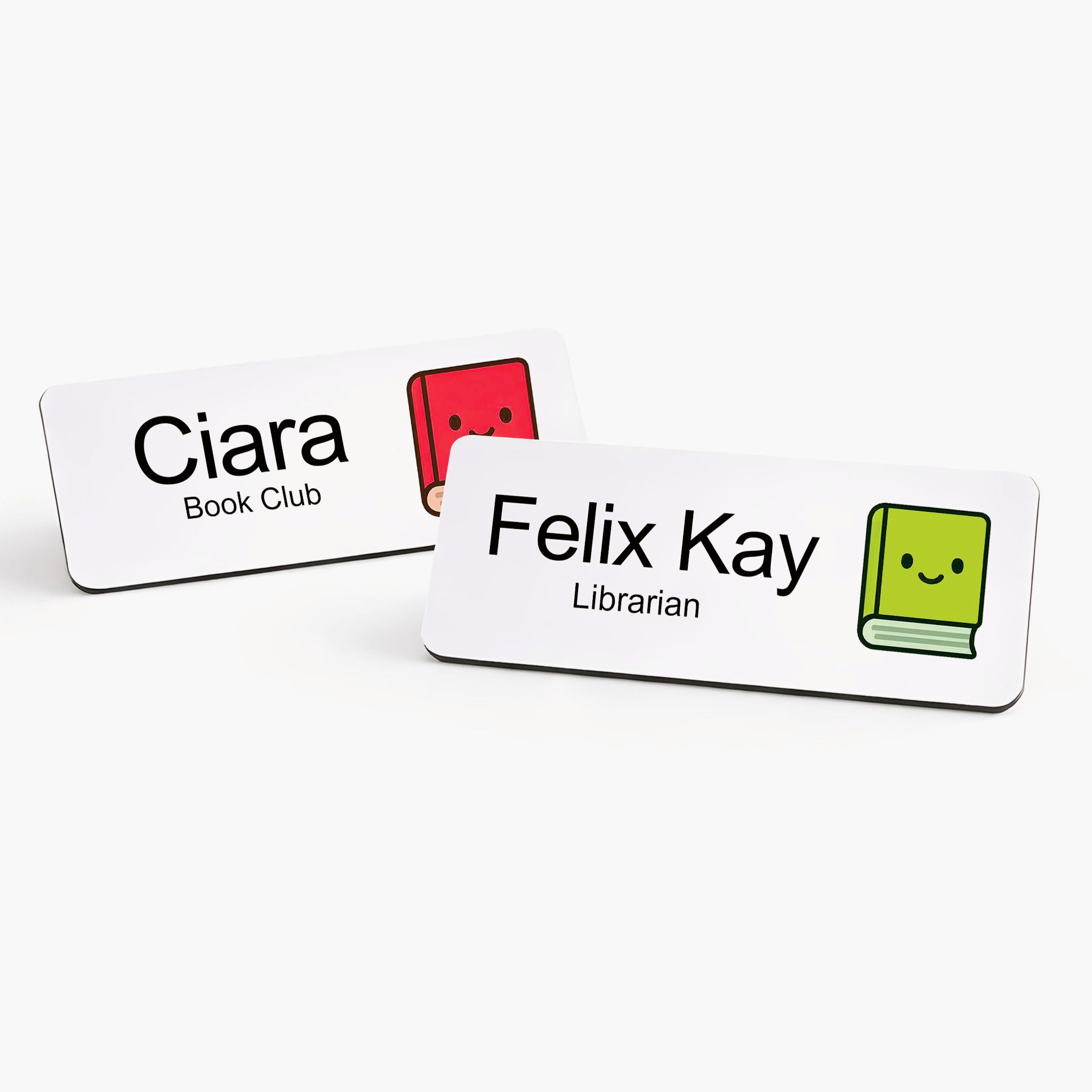 Personalised Library & Book Club Name Badge 2.5 x 7.5cm