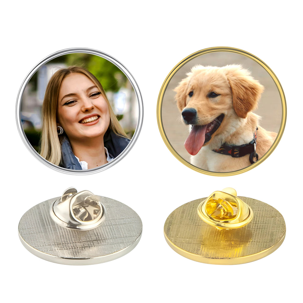 Personalised Photo Lapel Pin Badge