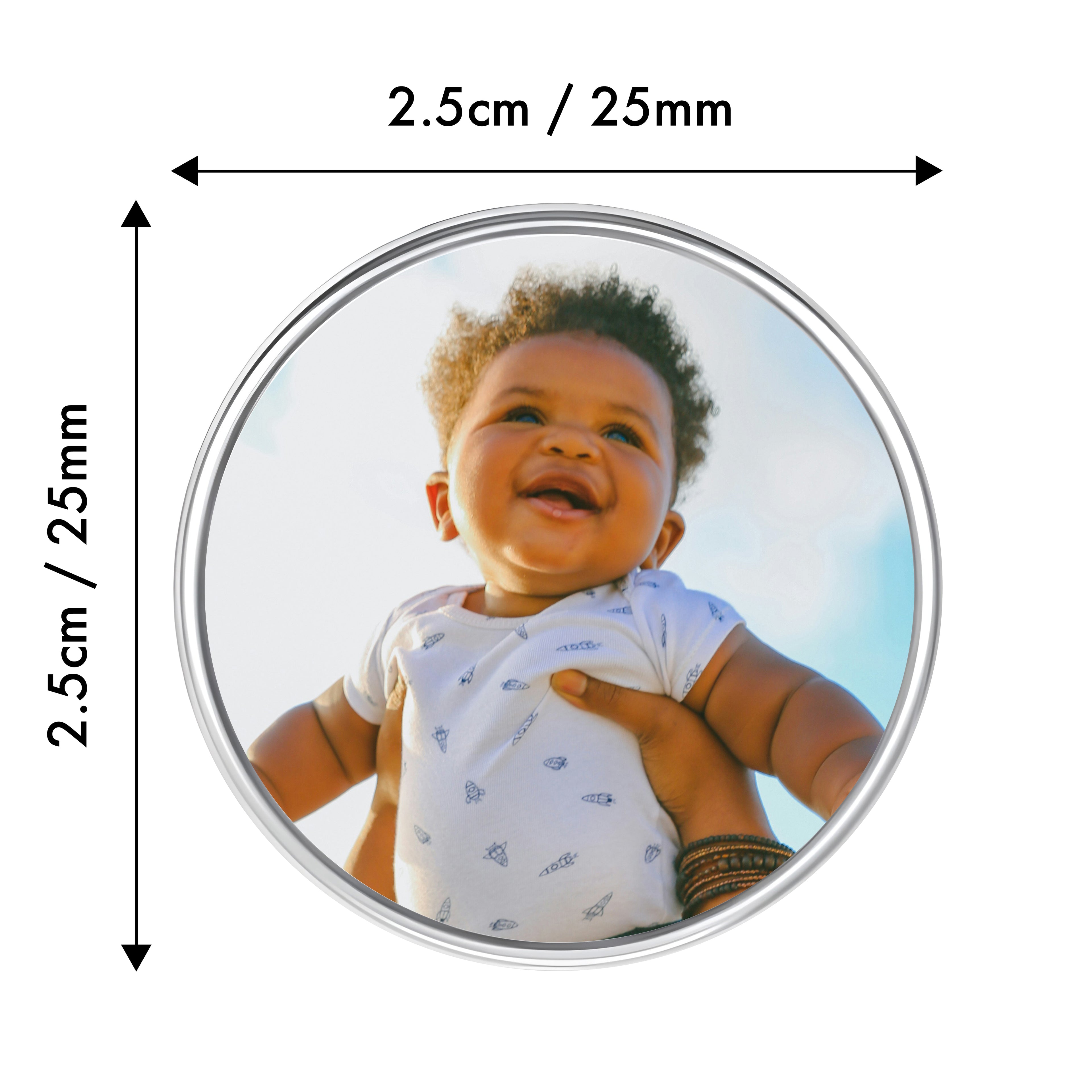 Personalised Photo Lapel Pin Badge