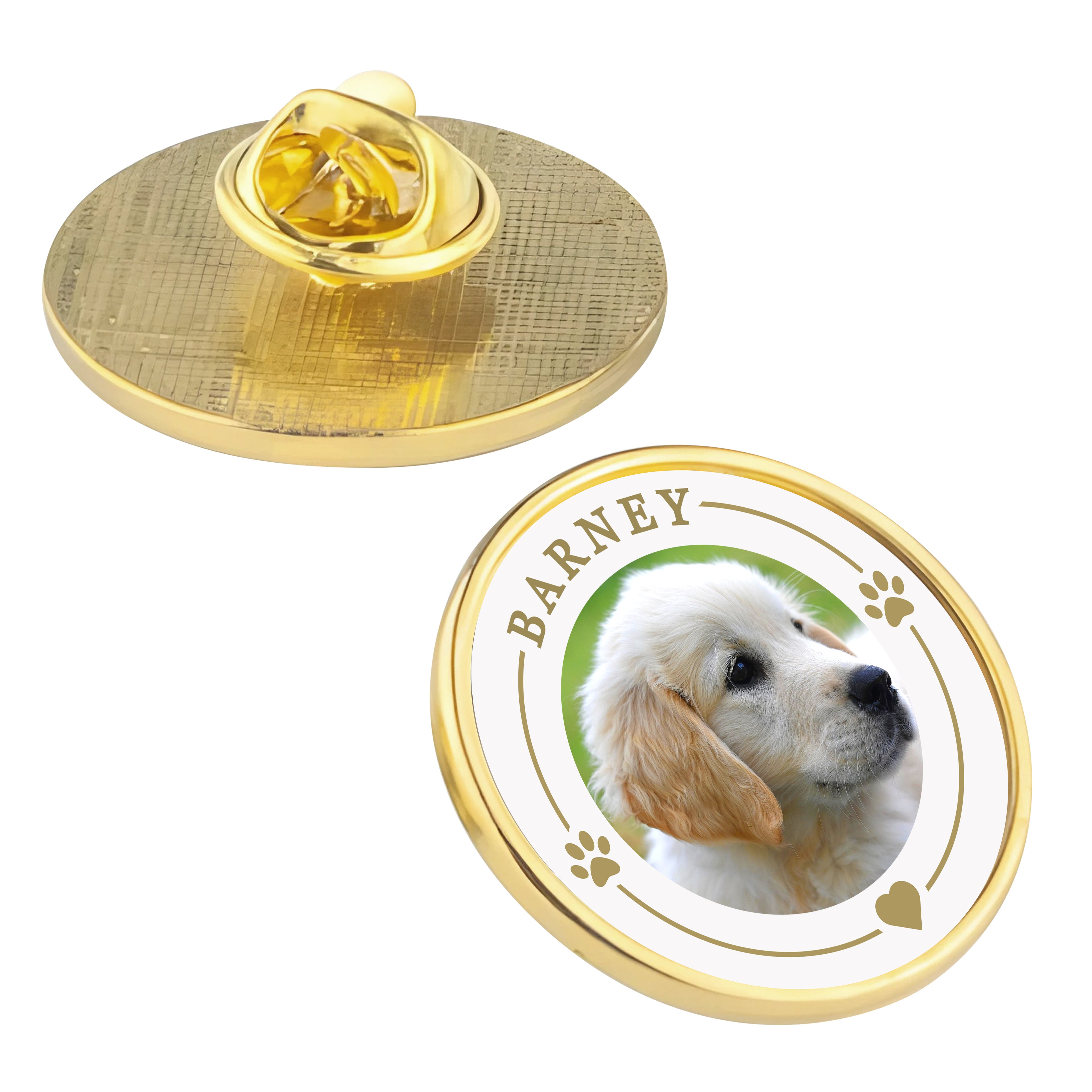 Personalised Pet Photo Lapel Pin Badge