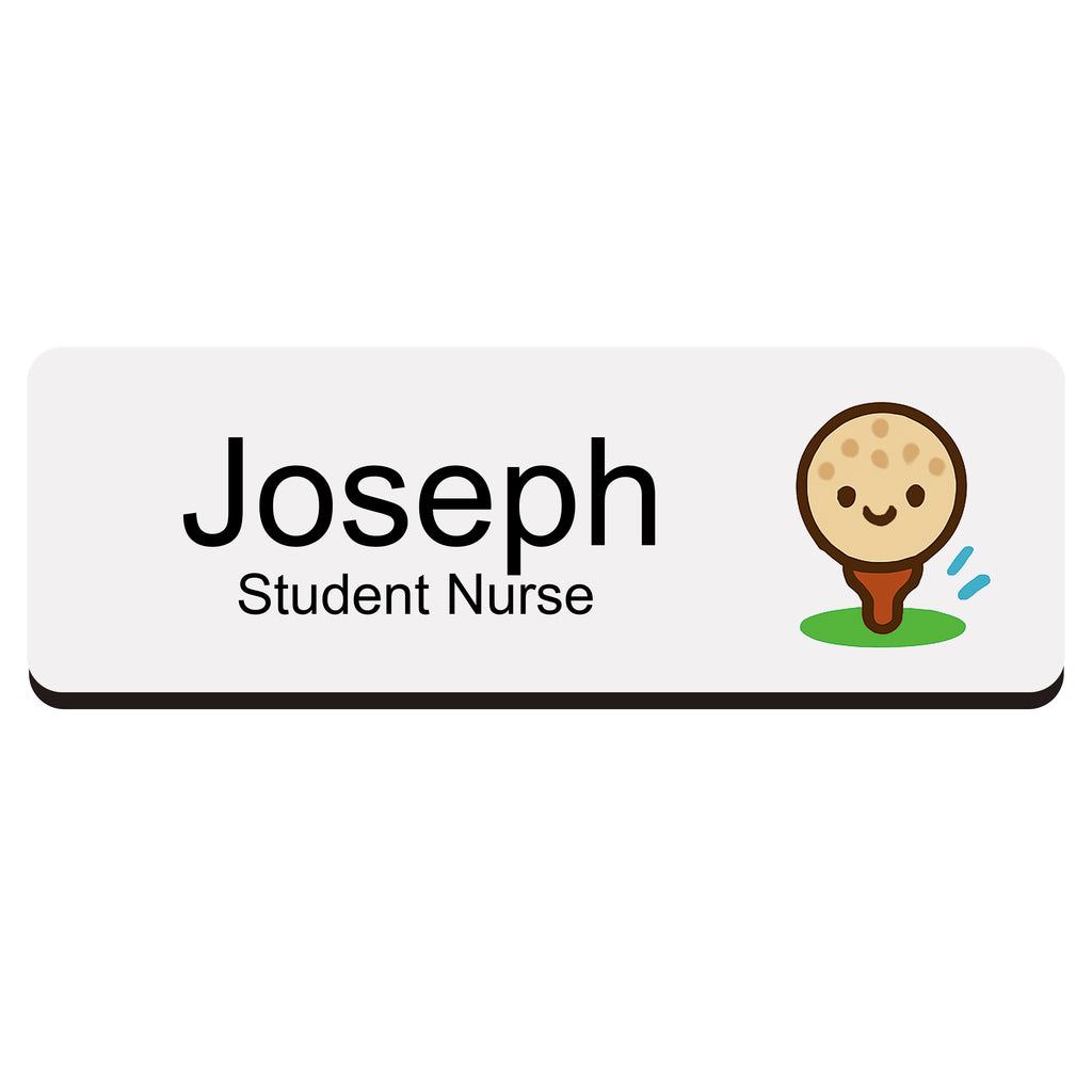 Personalised Sports & Exercise Name Badge 2.5 x 7.5cm