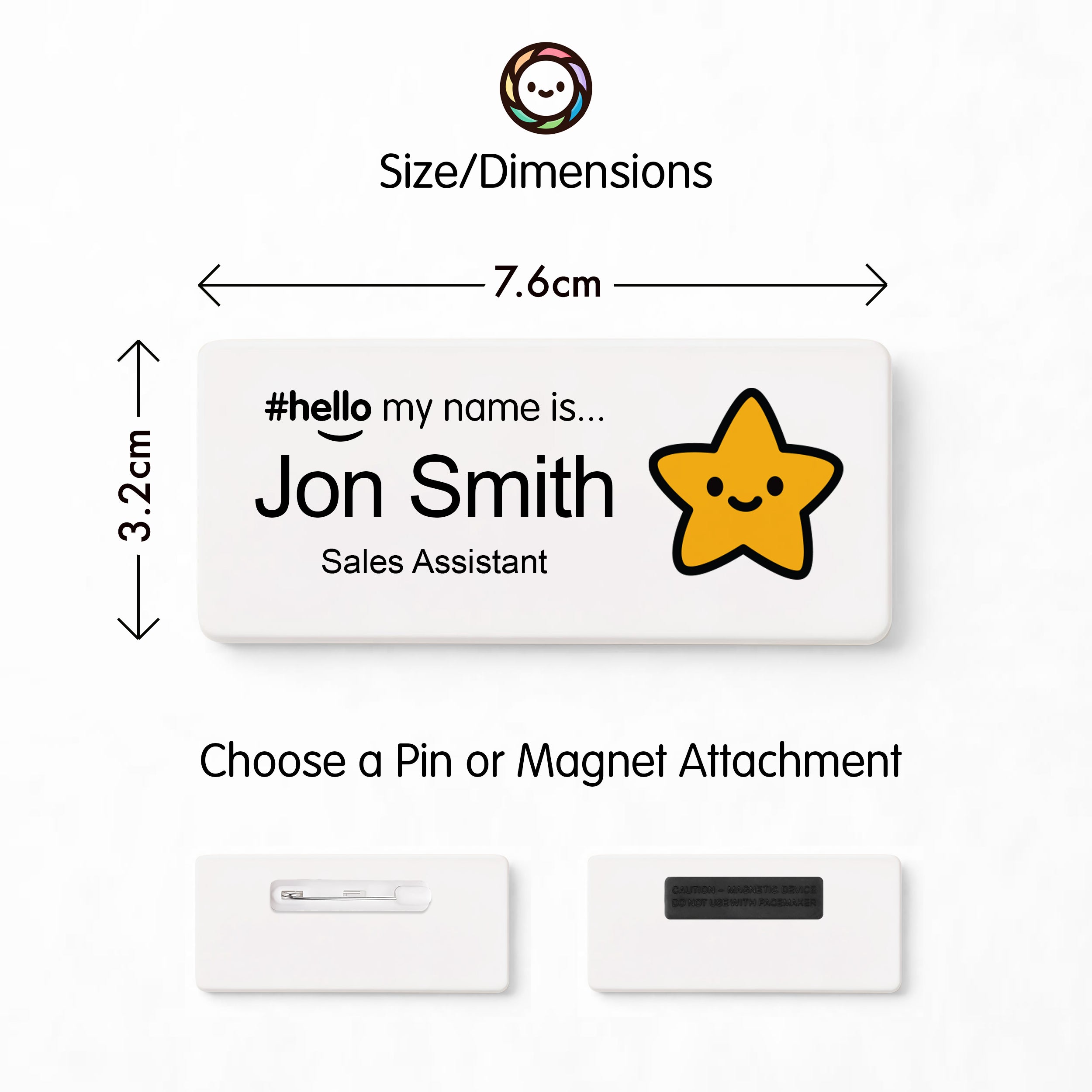 Personalised Hello My Name Is Badge