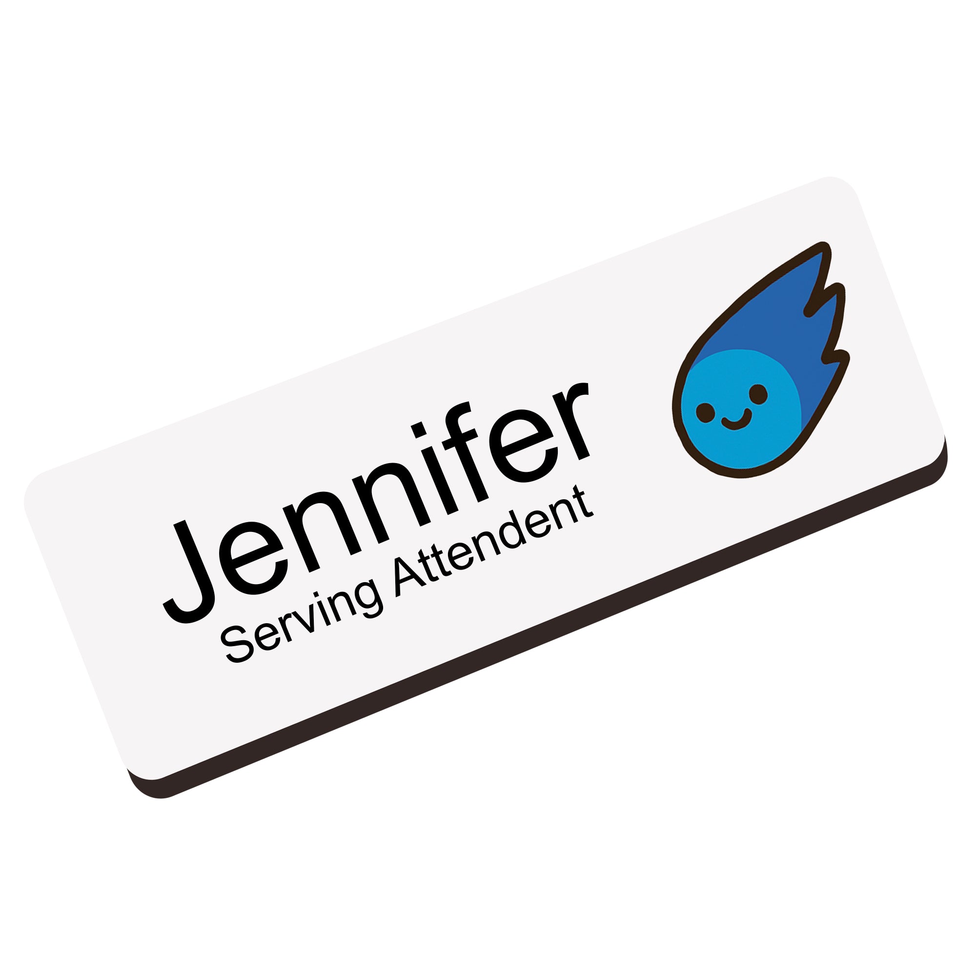 Personalised Cartoon Space Name Badge 2.5 x 7.5cm