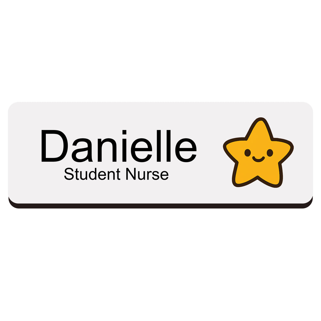 Personalised Cartoon Space Name Badge 2.5 x 7.5cm