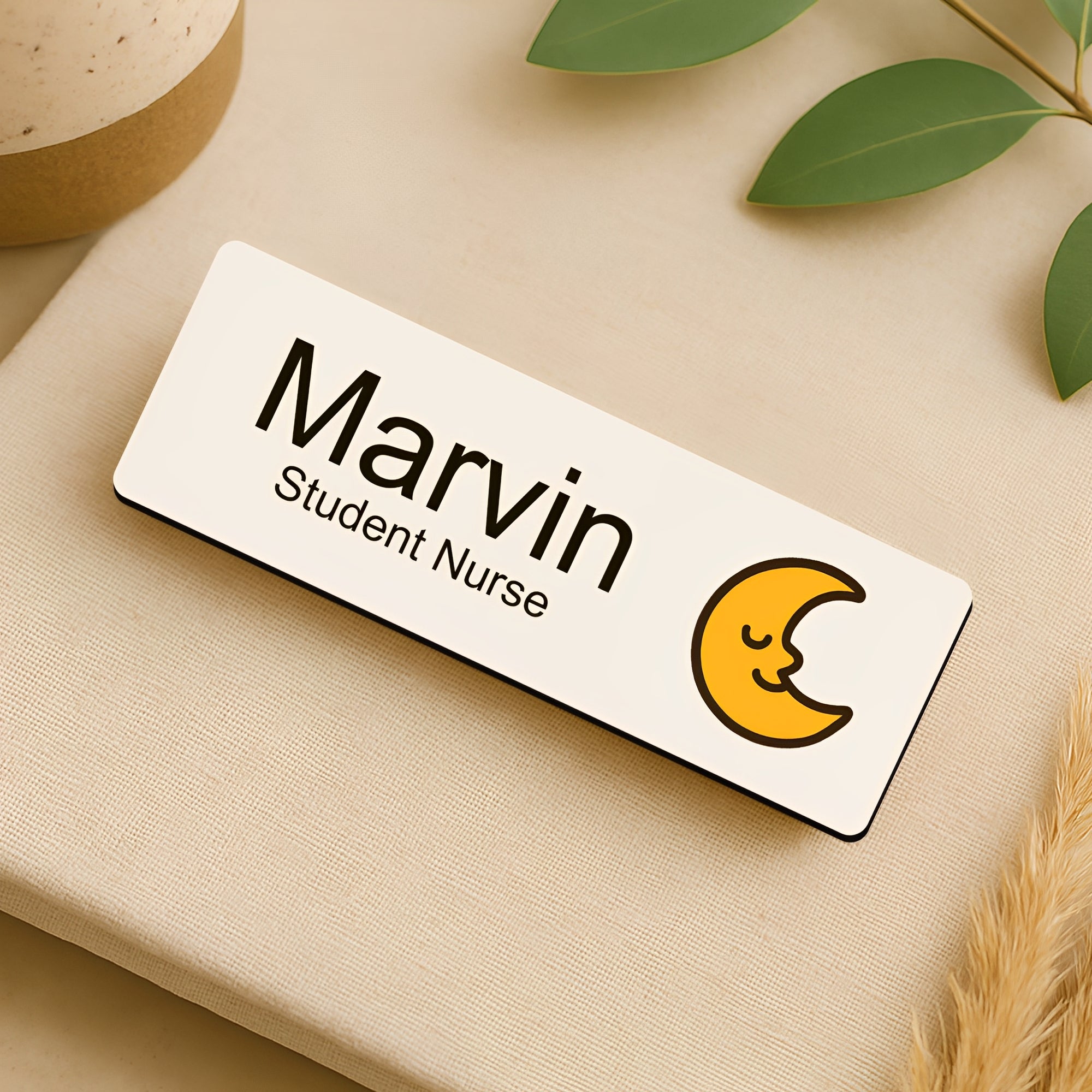Personalised Cartoon Space Name Badge 2.5 x 7.5cm