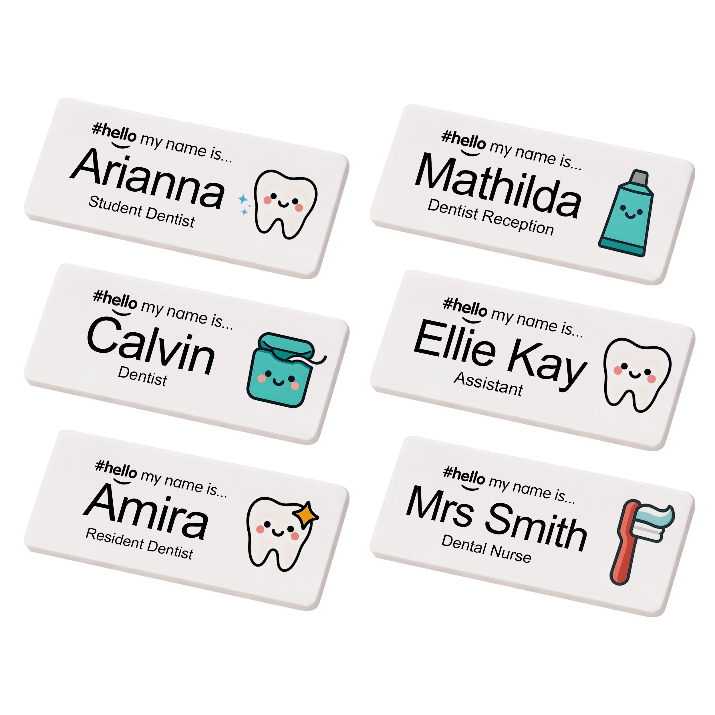 Personalised Hello My Name Is Dentist Name Badge