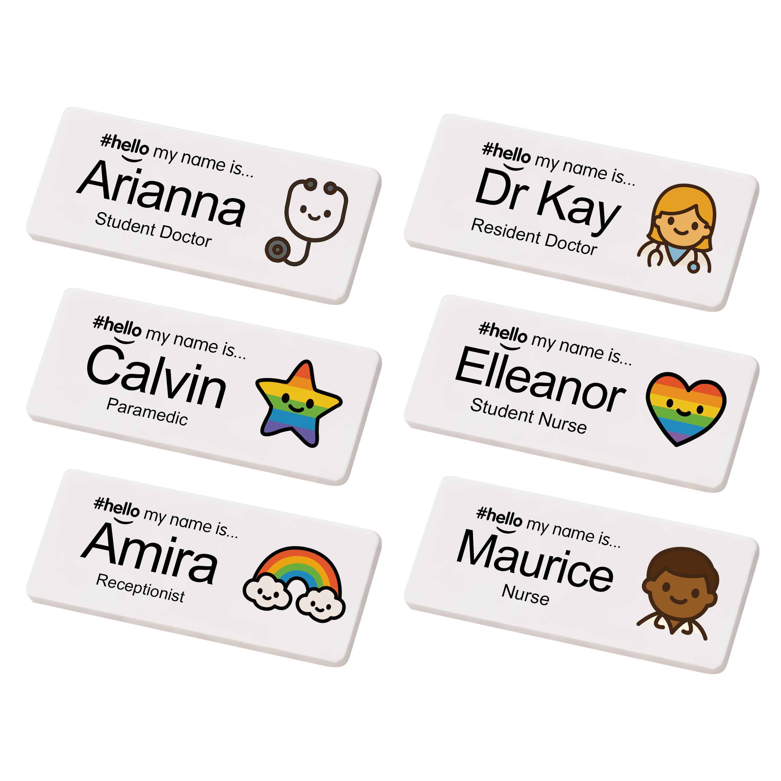 Personalised Hello My Name Is Hospital Staff Badge