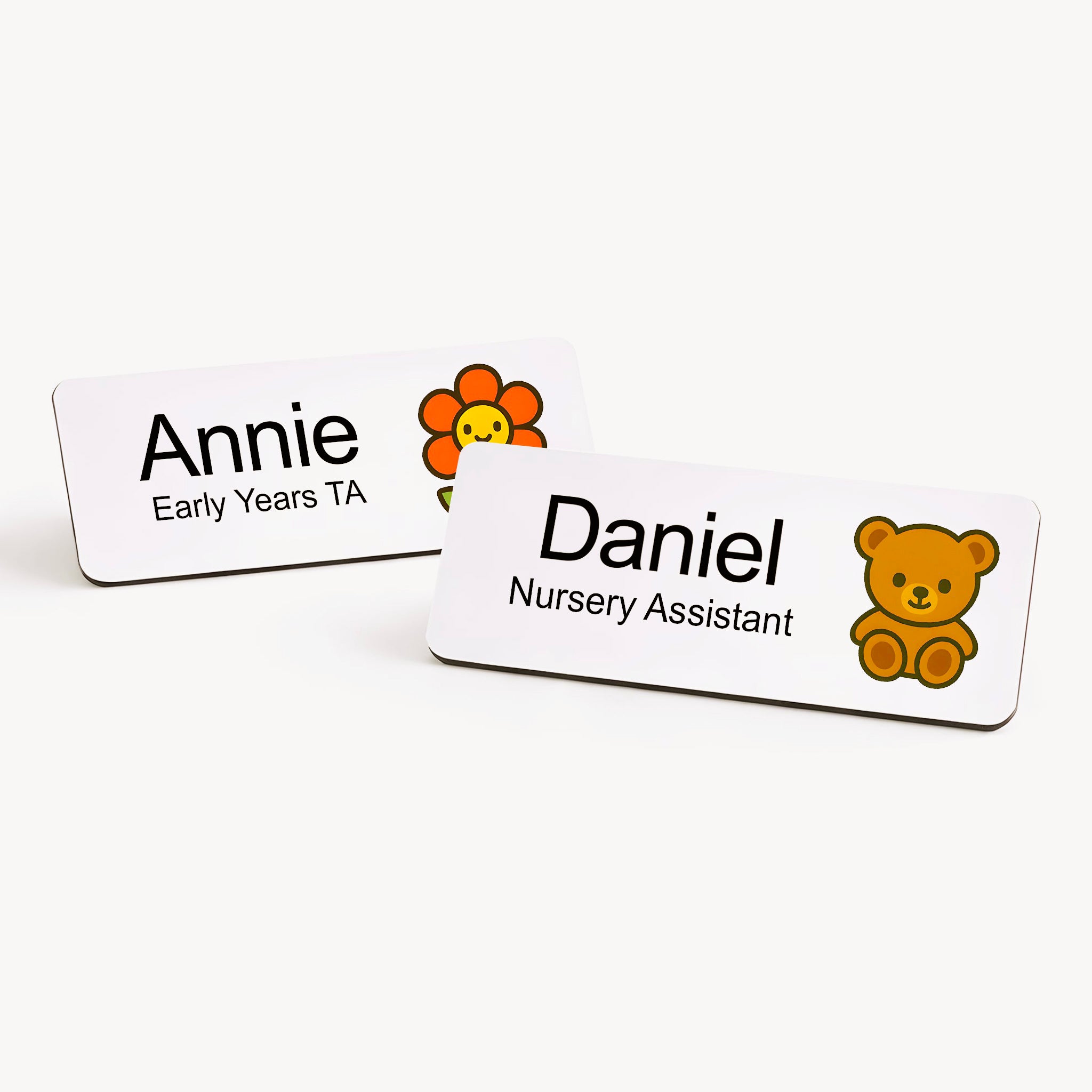 Personalised Nursery Staff Name Badge 2.5 x 7.5cm