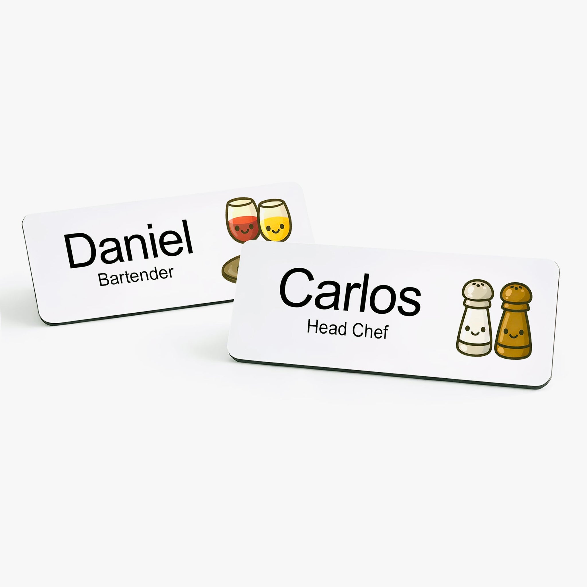 Personalised Restaurant & Bar Staff Name Badge 2.5 x 7.5cm