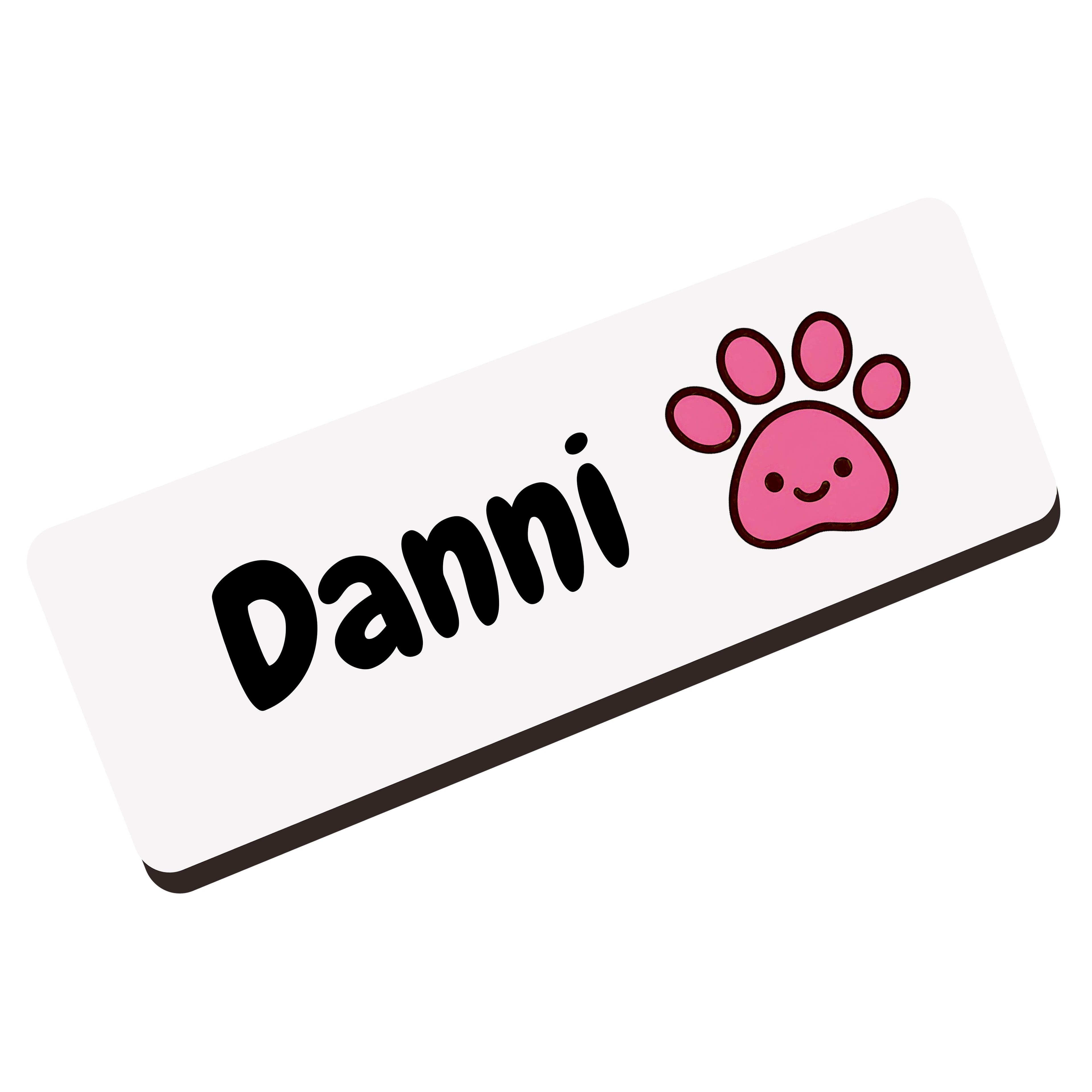 Personalised Vet & Dog Groomer Name Badge 2.5 x 7.5cm