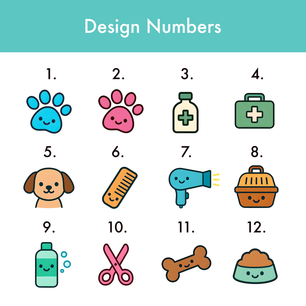 Personalised Vet & Dog Groomer Name Badge 2.5 x 7.5cm