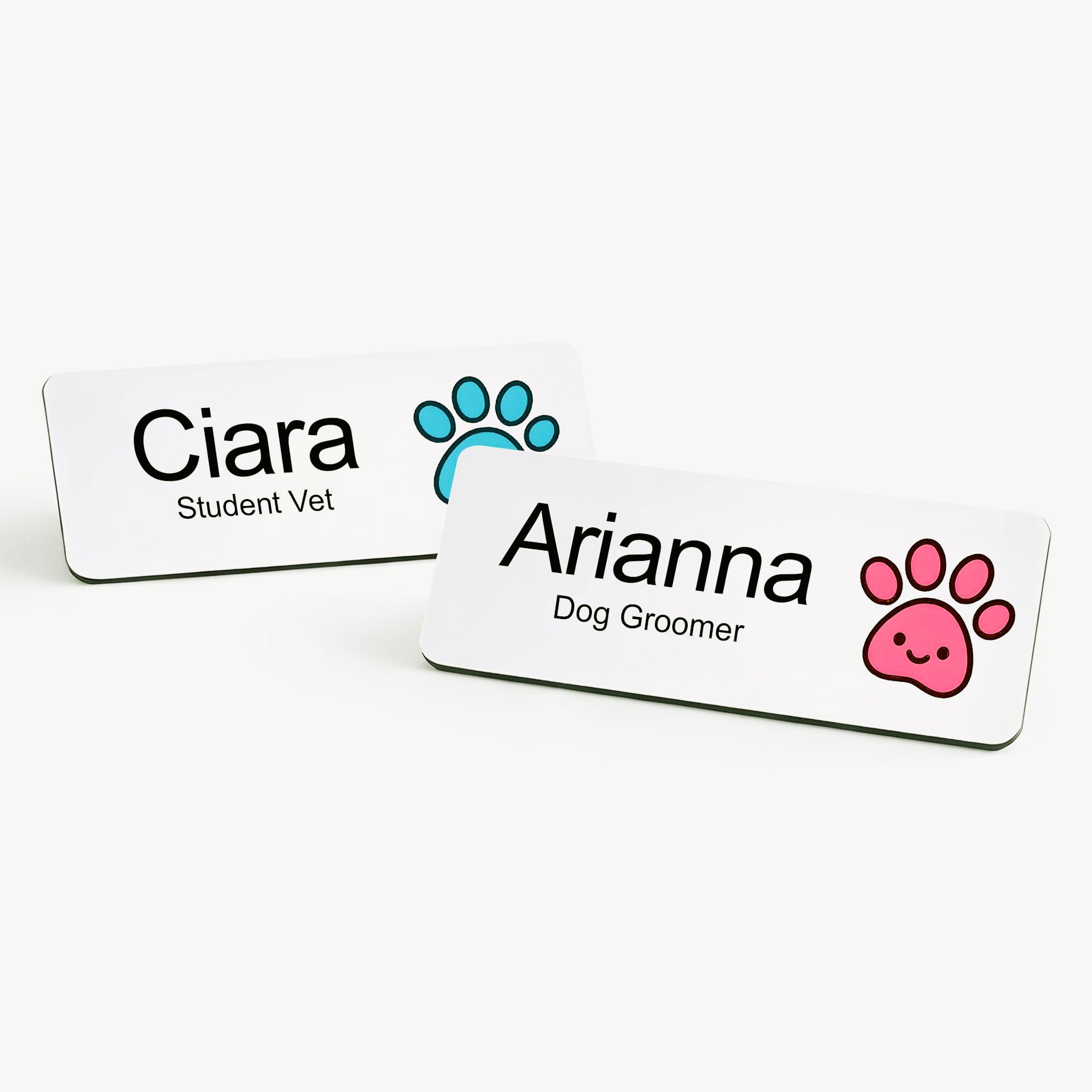 Personalised Vet & Dog Groomer Name Badge 2.5 x 7.5cm