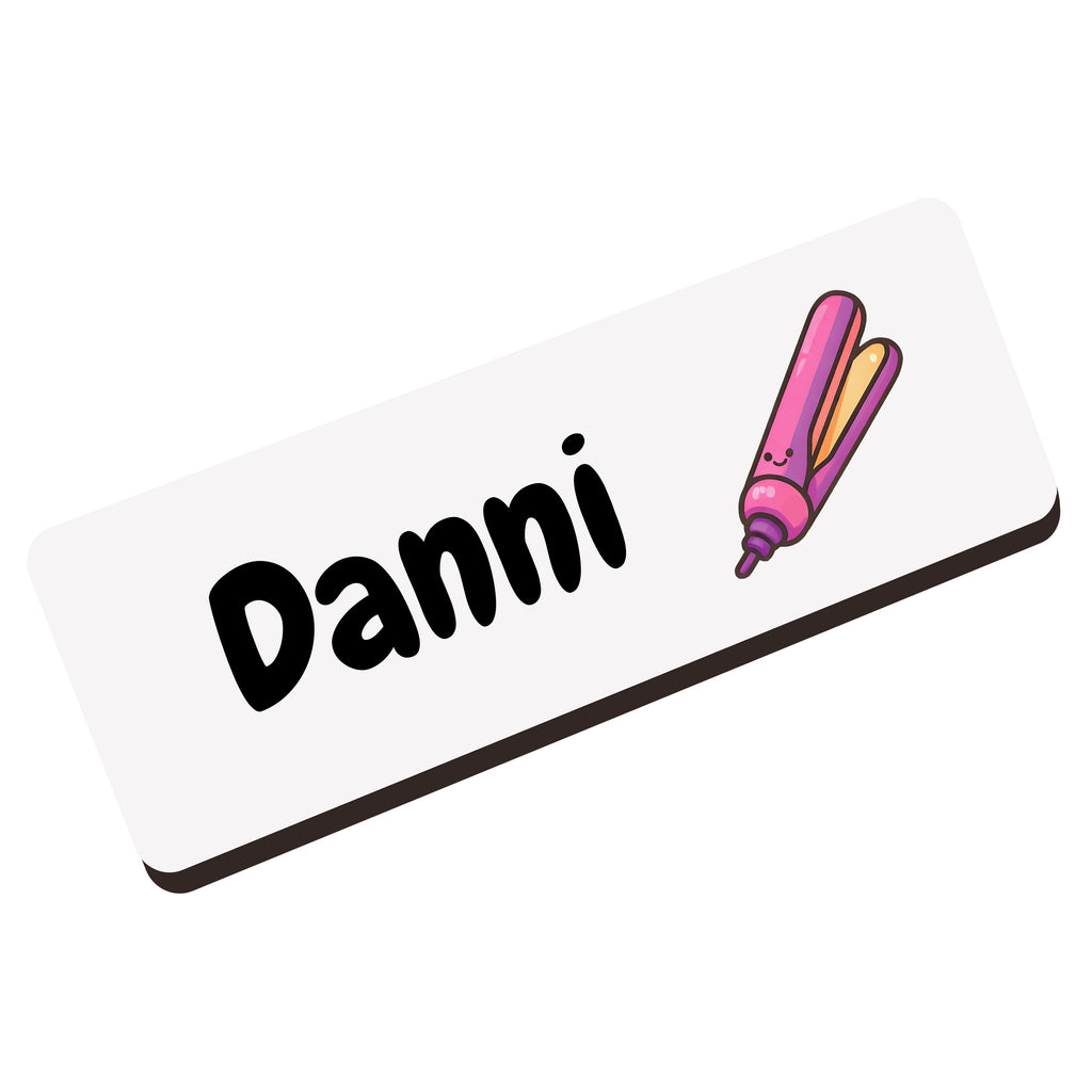 Personalised Barber & Hairdresser Name Badge 2.5 x 7.5cm