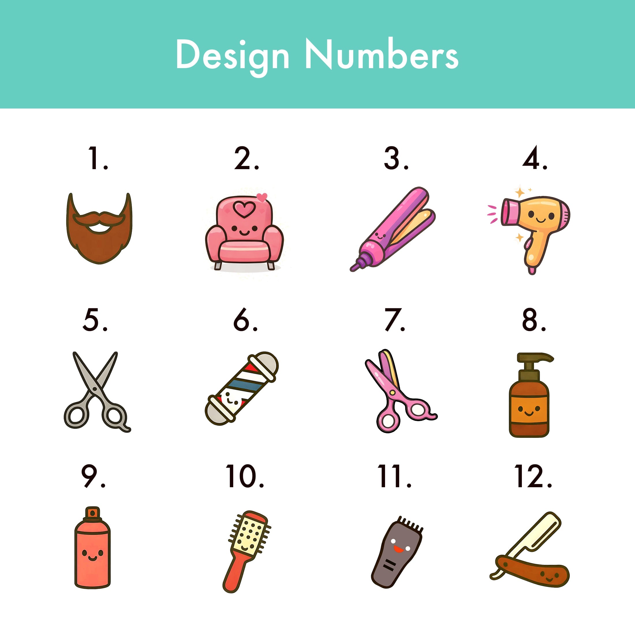 Personalised Barber & Hairdresser Name Badge 2.5 x 7.5cm