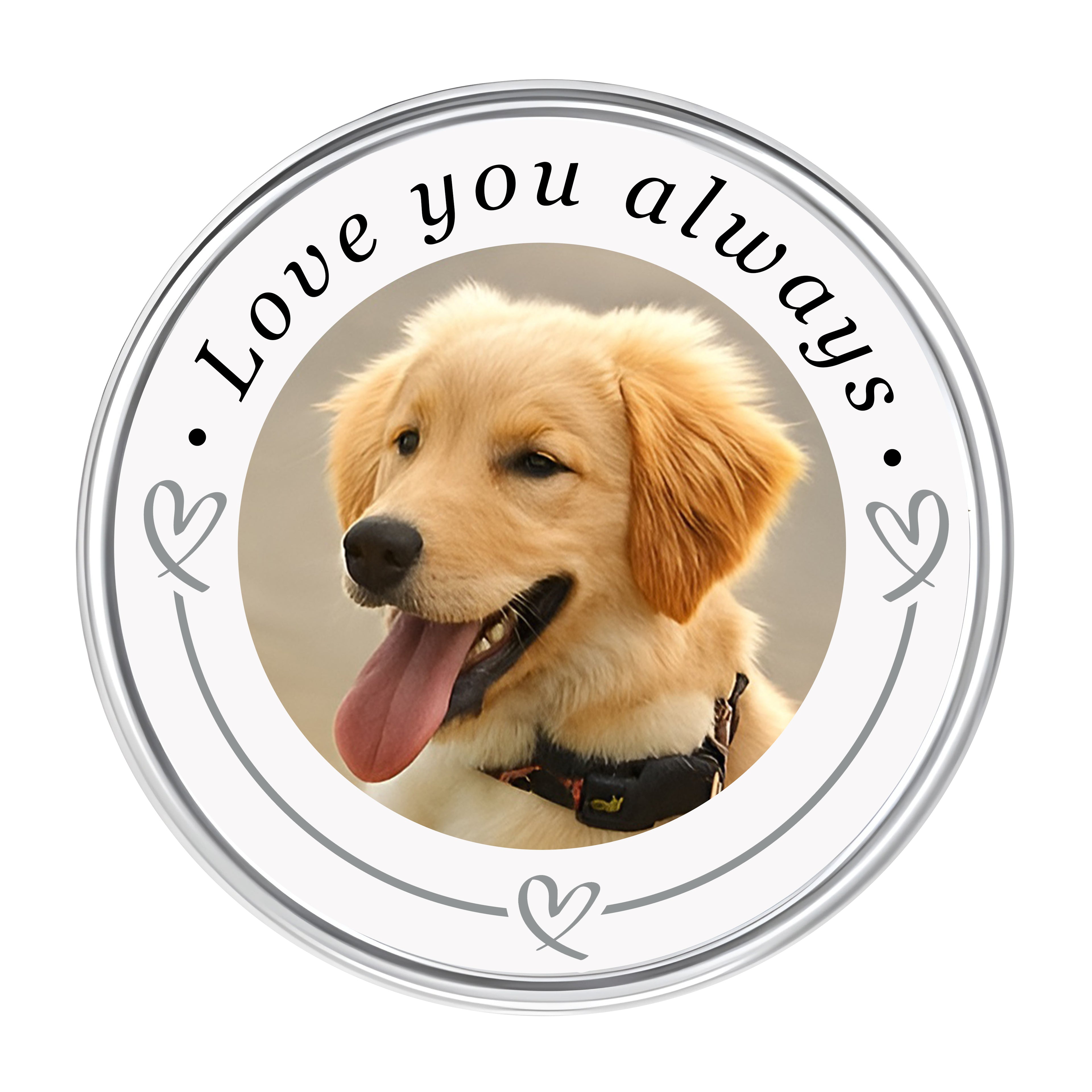 Personalised Photo In Memory Pin Badge