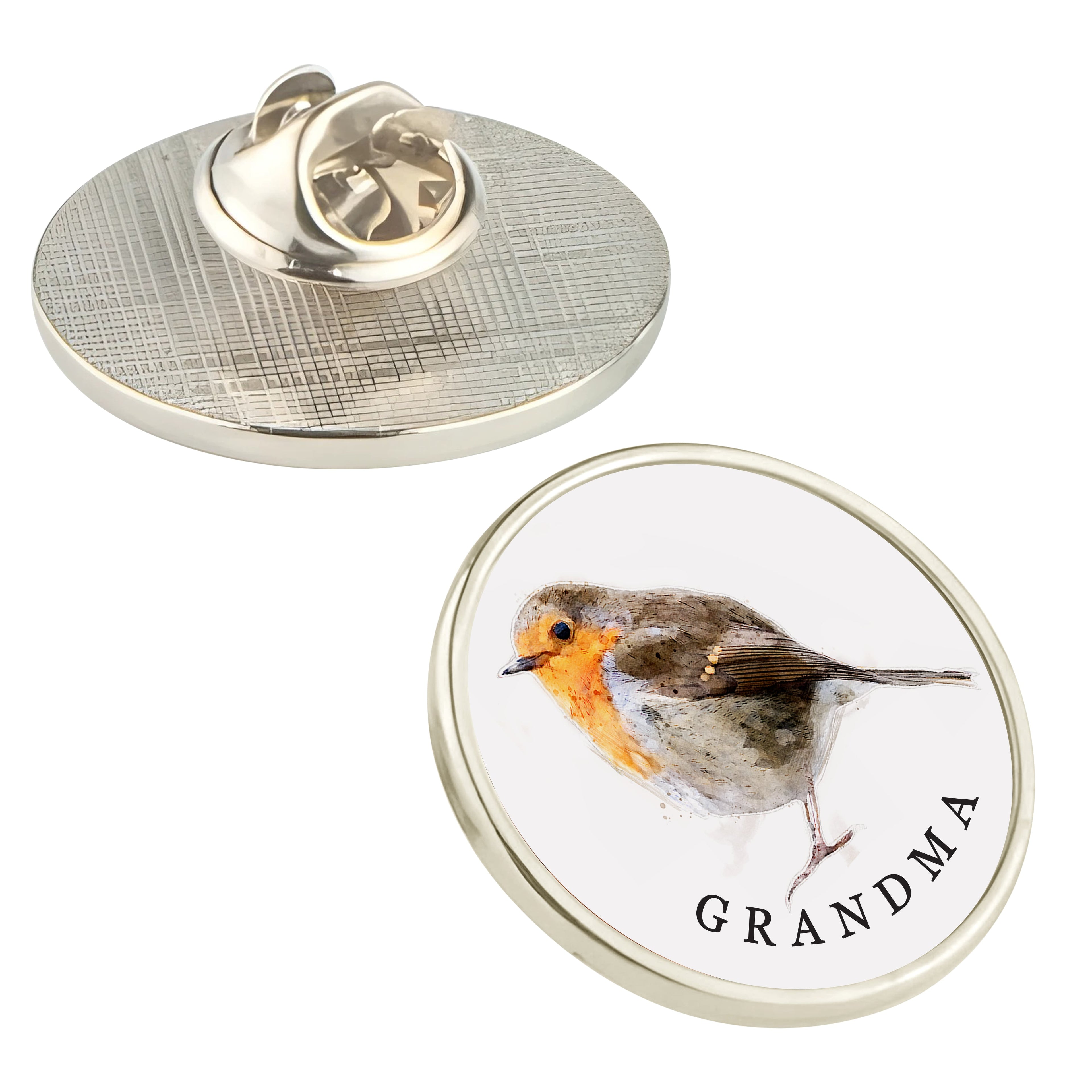 Personalised Robin Lapel Pin Badge
