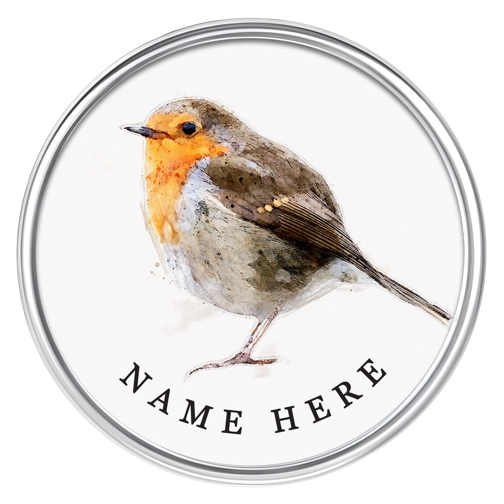 Personalised Robin Lapel Pin Badge