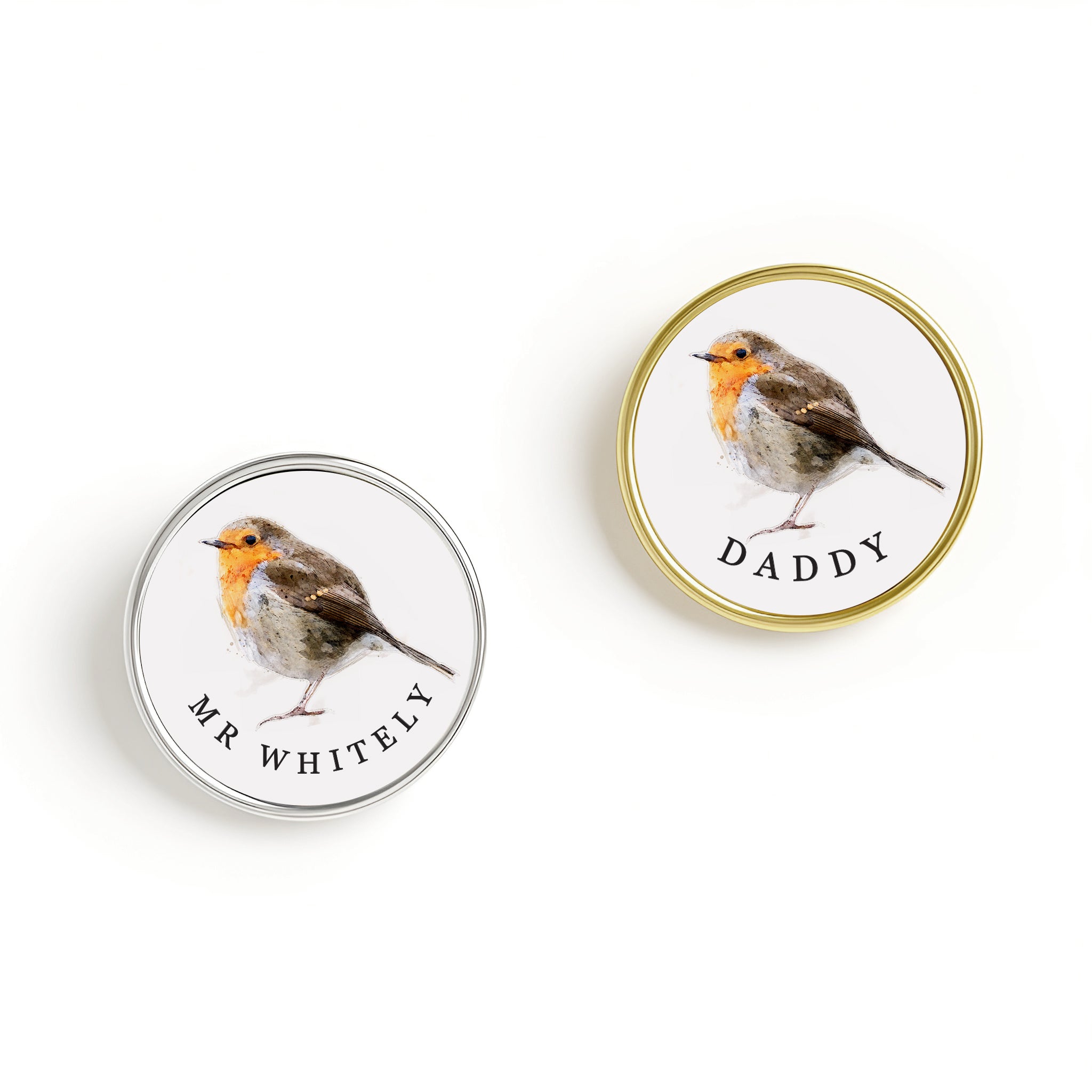 Personalised Robin Lapel Pin Badge