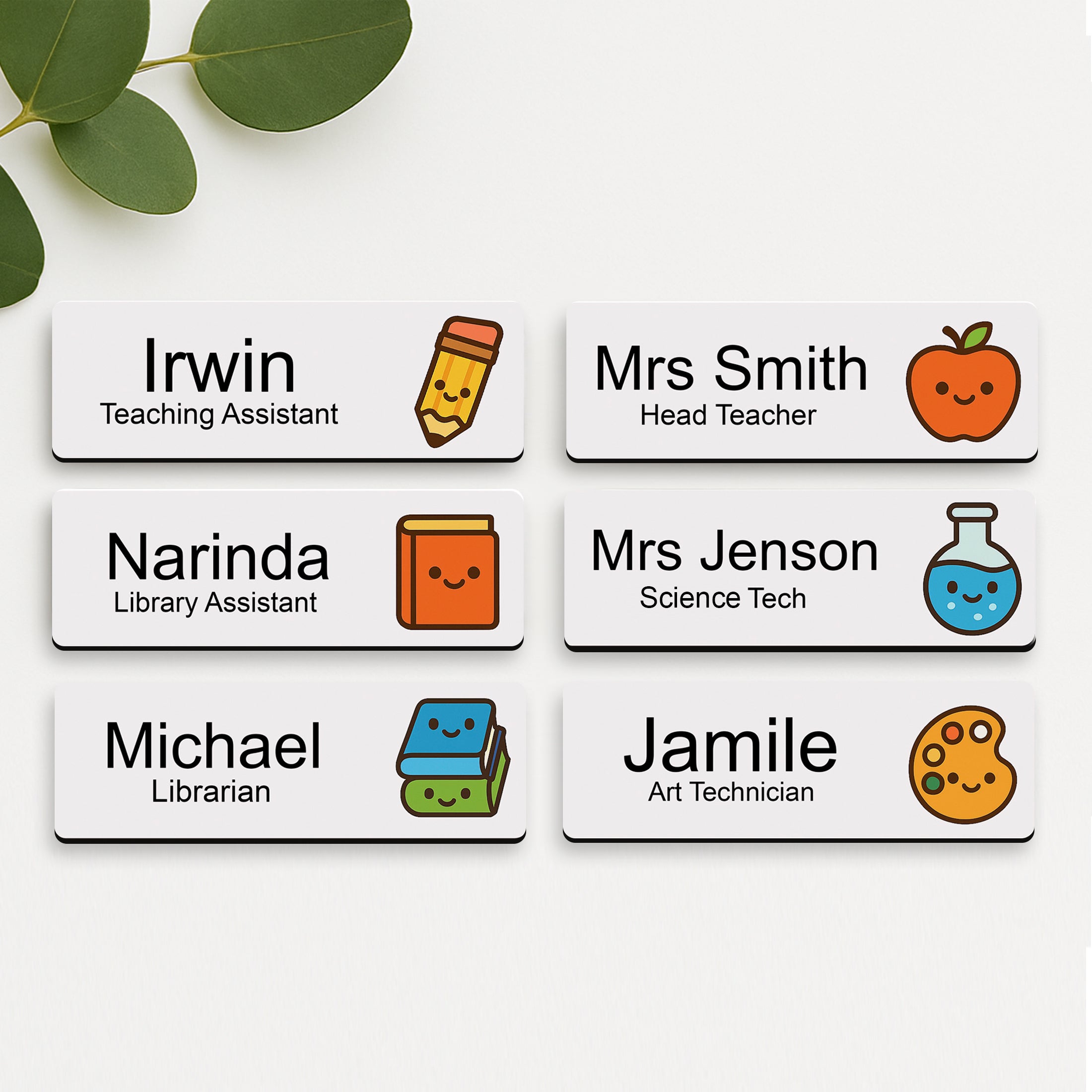 Personalised Teacher Name Badge 2.5 x 7.5cm