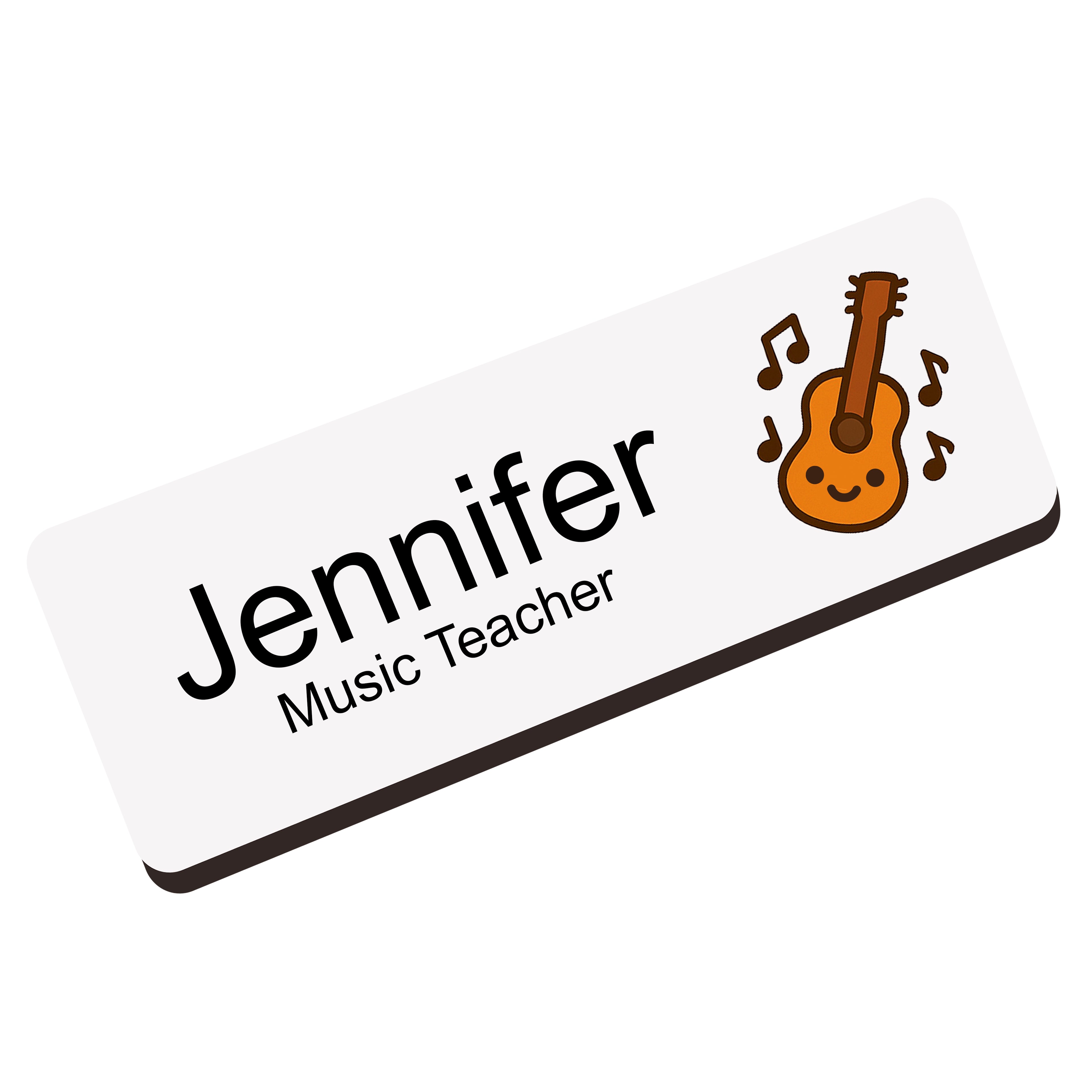 Personalised Teacher Name Badge 2.5 x 7.5cm
