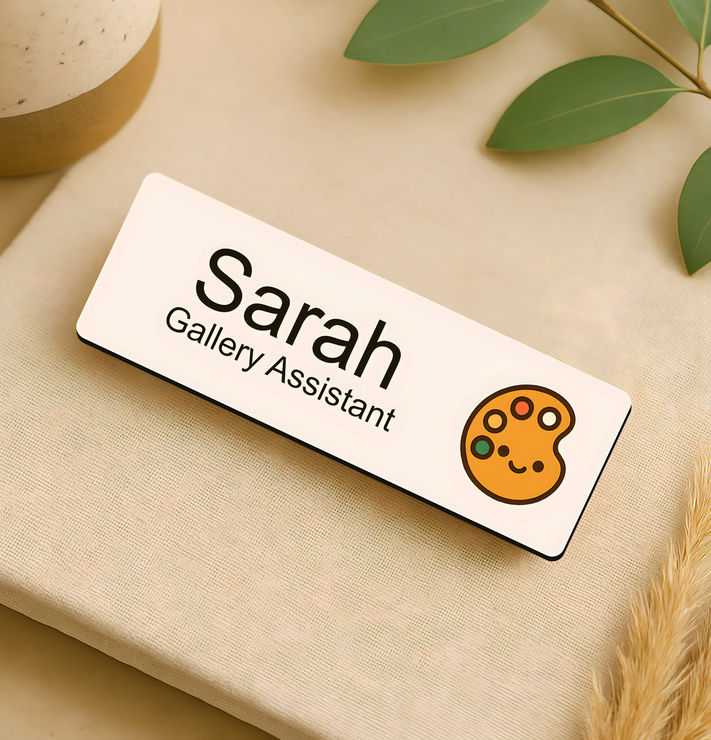 Personalised Teacher Name Badge 2.5 x 7.5cm